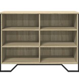 VidaXL Dressoir 101x35,5x74,5 cm bewerkt hout sonoma eikenkleurig