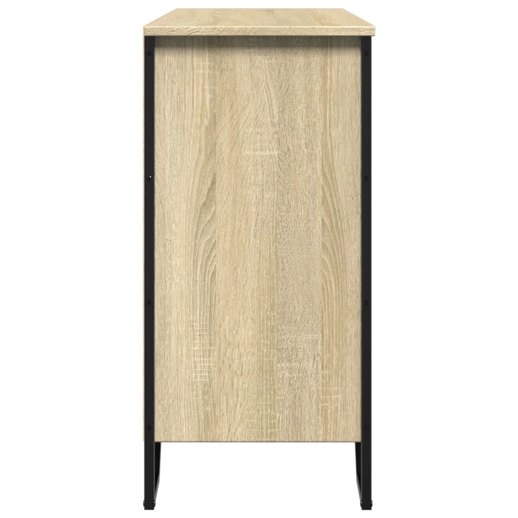 VidaXL Dressoir 101x35,5x74,5 cm bewerkt hout sonoma eikenkleurig