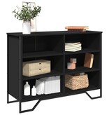 VidaXL Dressoir 101x35,5x74,5 cm bewerkt hout zwart