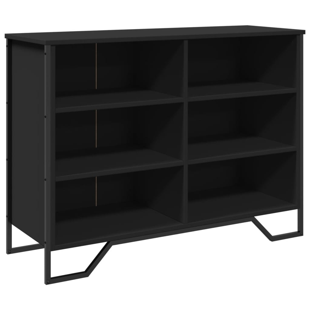 VidaXL Dressoir 101x35,5x74,5 cm bewerkt hout zwart