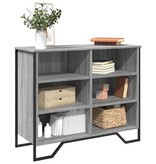 VidaXL Dressoir 91x35,5x74,5 cm bewerkt hout grijs sonoma eikenkleurig