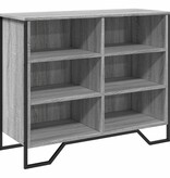 VidaXL Dressoir 91x35,5x74,5 cm bewerkt hout grijs sonoma eikenkleurig