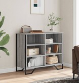 VidaXL Dressoir 91x35,5x74,5 cm bewerkt hout grijs sonoma eikenkleurig