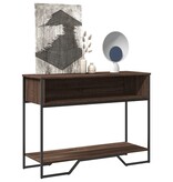 VidaXL Wandtafel 100x35x74,5 cm bewerkt hout bruin eikenkleurig