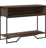 VidaXL Wandtafel 100x35x74,5 cm bewerkt hout bruin eikenkleurig