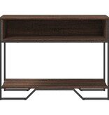 VidaXL Wandtafel 100x35x74,5 cm bewerkt hout bruin eikenkleurig