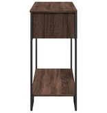 VidaXL Wandtafel 100x35x74,5 cm bewerkt hout bruin eikenkleurig