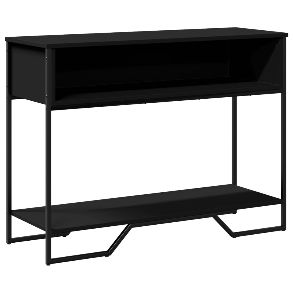 VidaXL Wandtafel 100x35x74,5 cm bewerkt hout zwart