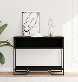VidaXL Wandtafel 100x35x74,5 cm bewerkt hout zwart