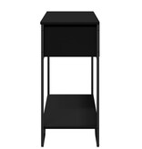 VidaXL Wandtafel 100x35x74,5 cm bewerkt hout zwart