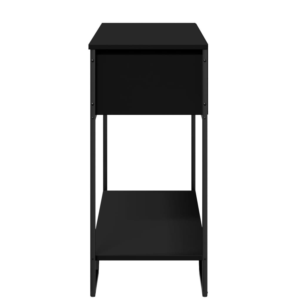 VidaXL Wandtafel 100x35x74,5 cm bewerkt hout zwart