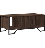 VidaXL Salontafel 100x51x40 cm bewerkt hout bruin eikenkleur