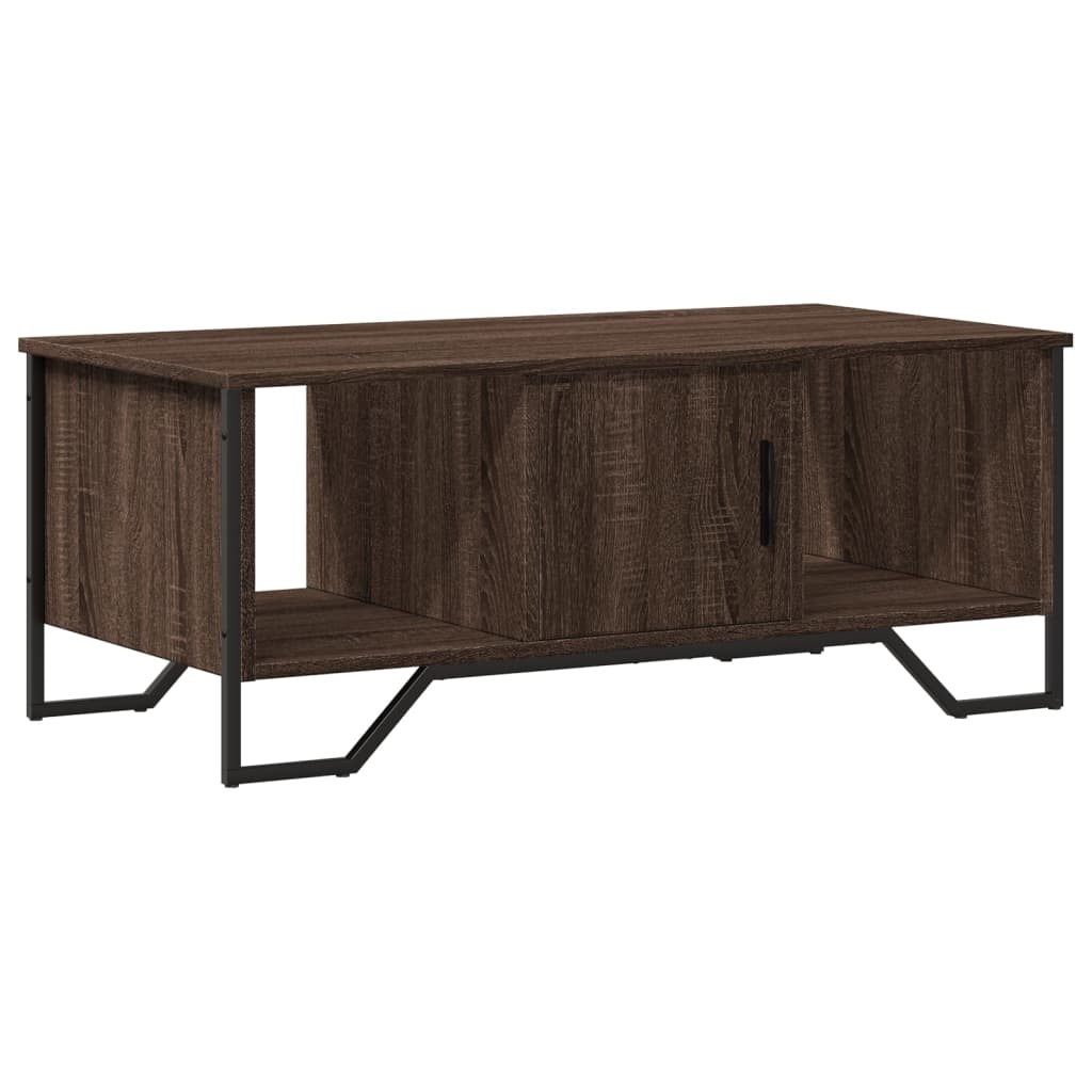 VidaXL Salontafel 100x51x40 cm bewerkt hout bruin eikenkleur