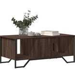 VidaXL Salontafel 100x51x40 cm bewerkt hout bruin eikenkleur