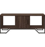 VidaXL Salontafel 100x51x40 cm bewerkt hout bruin eikenkleur
