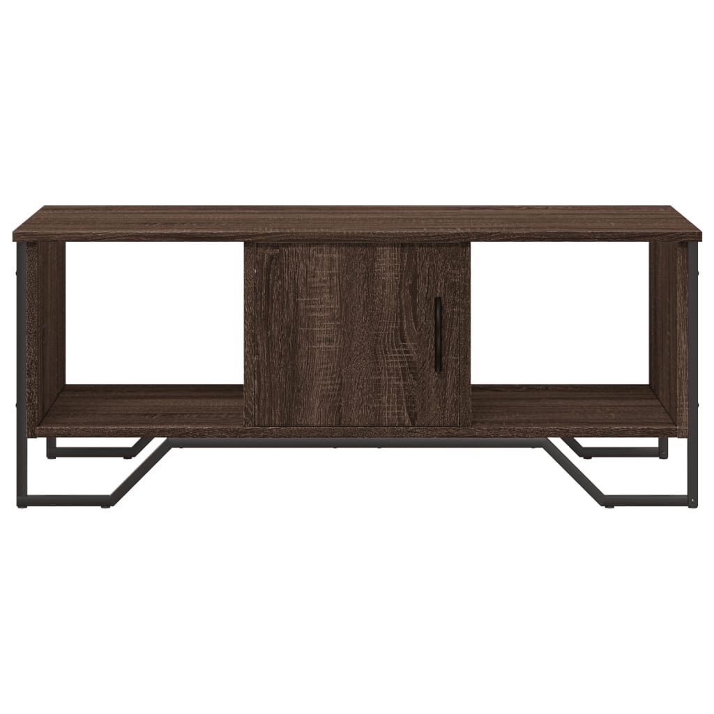 VidaXL Salontafel 100x51x40 cm bewerkt hout bruin eikenkleur