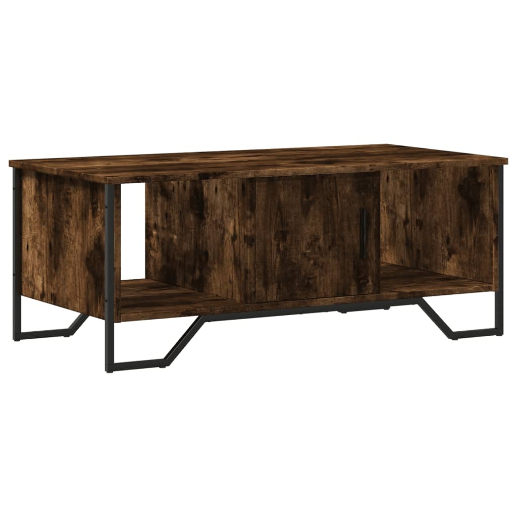 VidaXL Salontafel 100x51x40 cm bewerkt hout gerookt eikenkleurig