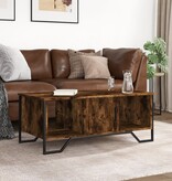 VidaXL Salontafel 100x51x40 cm bewerkt hout gerookt eikenkleurig