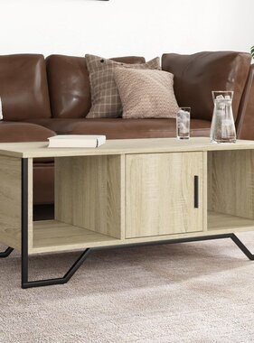 VidaXL Salontafel 100x51x40 cm bewerkt hout sonoma eikenkleurig
