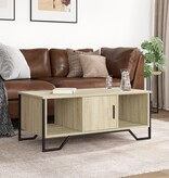 VidaXL Salontafel 100x51x40 cm bewerkt hout sonoma eikenkleurig