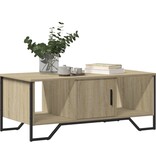 VidaXL Salontafel 100x51x40 cm bewerkt hout sonoma eikenkleurig