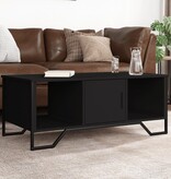 VidaXL Salontafel 100x51x40 cm bewerkt hout zwart