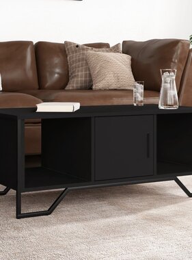 VidaXL Salontafel 100x51x40 cm bewerkt hout zwart