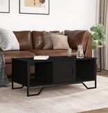 VidaXL Salontafel 100x51x40 cm bewerkt hout zwart