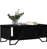 VidaXL Salontafel 100x51x40 cm bewerkt hout zwart