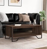 VidaXL Salontafel 100x51x40 cm bewerkt hout bruin eikenkleur