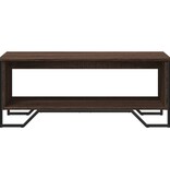 VidaXL Salontafel 100x51x40 cm bewerkt hout bruin eikenkleur