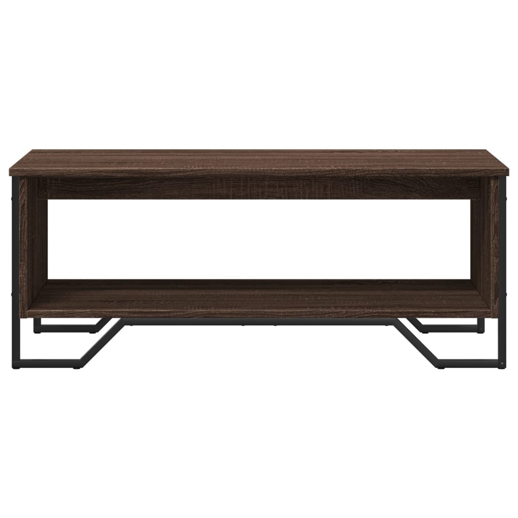 VidaXL Salontafel 100x51x40 cm bewerkt hout bruin eikenkleur