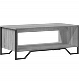 VidaXL Salontafel 100x51x40 cm bewerkt hout grijs sonoma