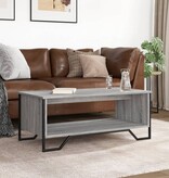 VidaXL Salontafel 100x51x40 cm bewerkt hout grijs sonoma