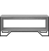 VidaXL Salontafel 100x51x40 cm bewerkt hout grijs sonoma