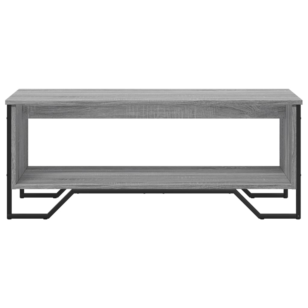 VidaXL Salontafel 100x51x40 cm bewerkt hout grijs sonoma