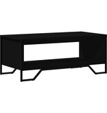 VidaXL Salontafel 100x51x40 cm bewerkt hout zwart