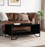 VidaXL Salontafel 100x51x40 cm bewerkt hout zwart