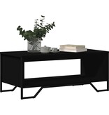 VidaXL Salontafel 100x51x40 cm bewerkt hout zwart