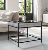 VidaXL Salontafel met Infinity LED 50x50x41 cm grijs sonoma eikenkleur