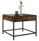 VidaXL Salontafel met Infinity LED 50x50x41 cm gerookt eikenkleurig