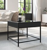 VidaXL Salontafel met Infinity LED 50x50x41 cm zwart