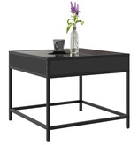 VidaXL Salontafel met Infinity LED 50x50x41 cm zwart
