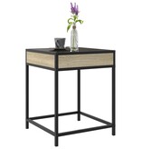 VidaXL Salontafel met Infinity LED 40x40x51 cm sonoma eikenkleurig
