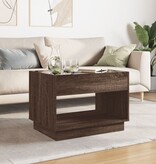 VidaXL Salontafel met Infinity LED 70x50x50 cm bruin eikenkleurig