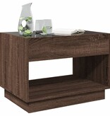 VidaXL Salontafel met Infinity LED 70x50x50 cm bruin eikenkleurig
