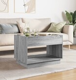 VidaXL Salontafel met Infinity LED 70x50x50 cm grijs sonoma eikenkleur