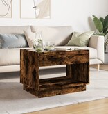 VidaXL Salontafel met Infinity LED 70x50x50 cm gerookt eikenkleurig