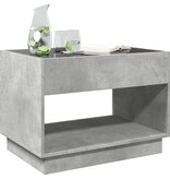 VidaXL Salontafel met Infinity LED 70x50x50 cm betongrijs