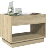 VidaXL Salontafel met Infinity LED 70x50x50 cm sonoma eikenkleurig